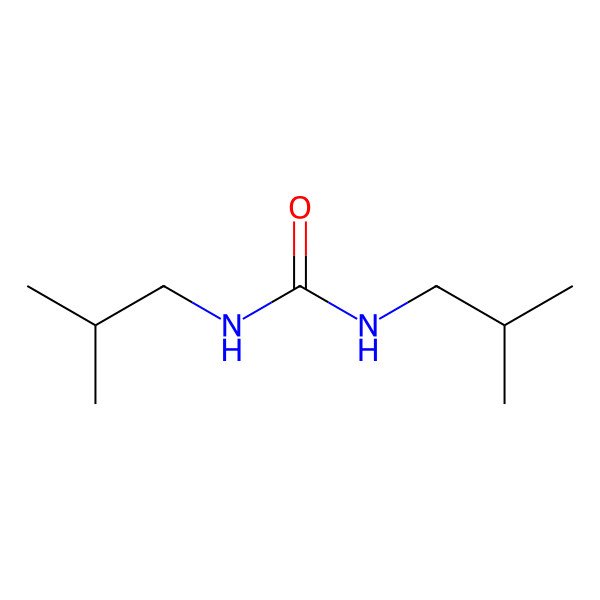 2D Structure of Urea, N,N'-bis(2-methylpropyl)-