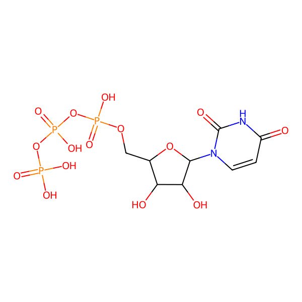 2D Structure of Uridine 5'-triphosphate