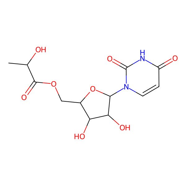 2D Structure of Uridine-5'a-hydroxypropanoate