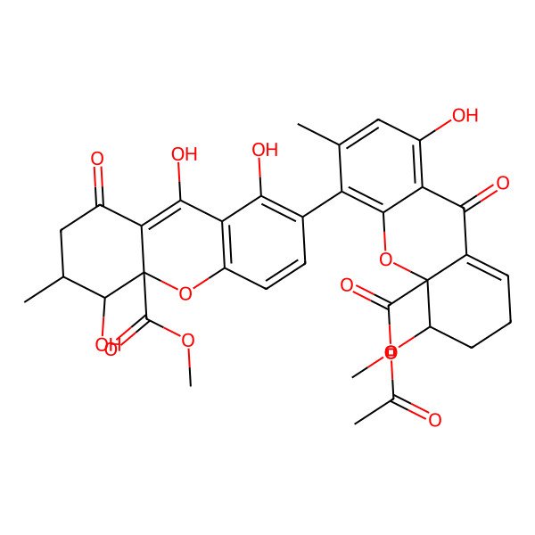 2D Structure of Usneaxanthone D