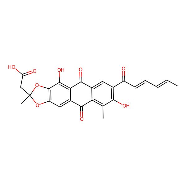 2D Structure of Ustilanthracin A