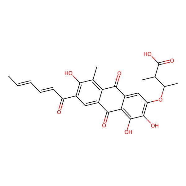 2D Structure of Ustilanthracin B