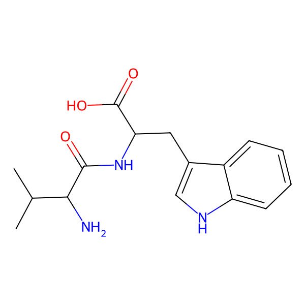 2D Structure of Valyltryptophan