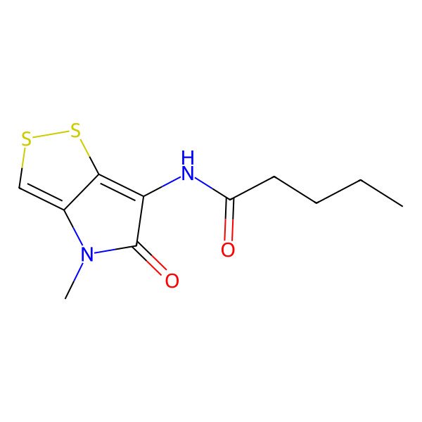 2D Structure of Valerylpyrrothine