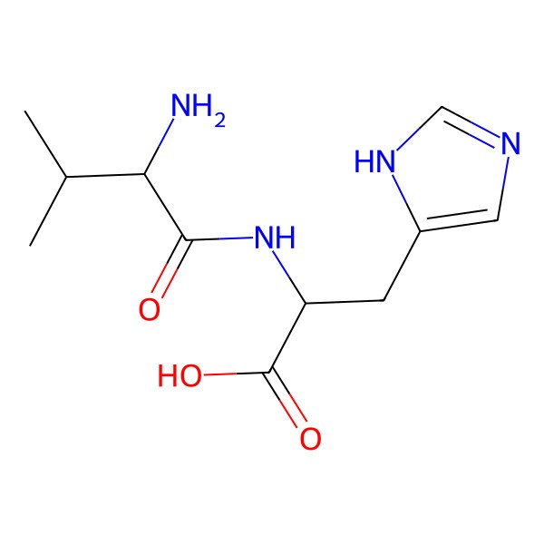 2D Structure of Valylhistidine