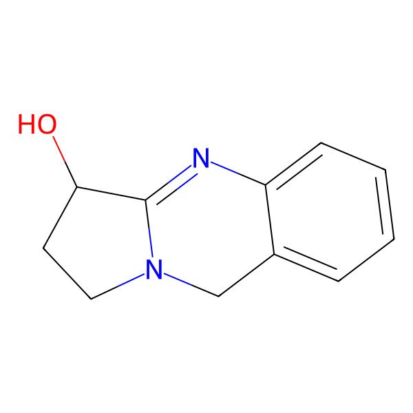 2D Structure of 1,2,3,9-Tetrahydropyrrolo(2,1-B)Quinazolin-3-Ol 2D Structure of 1,2,3,9-Tetrahydropyrrolo(2,1-B)Quinazolin-3-Ol