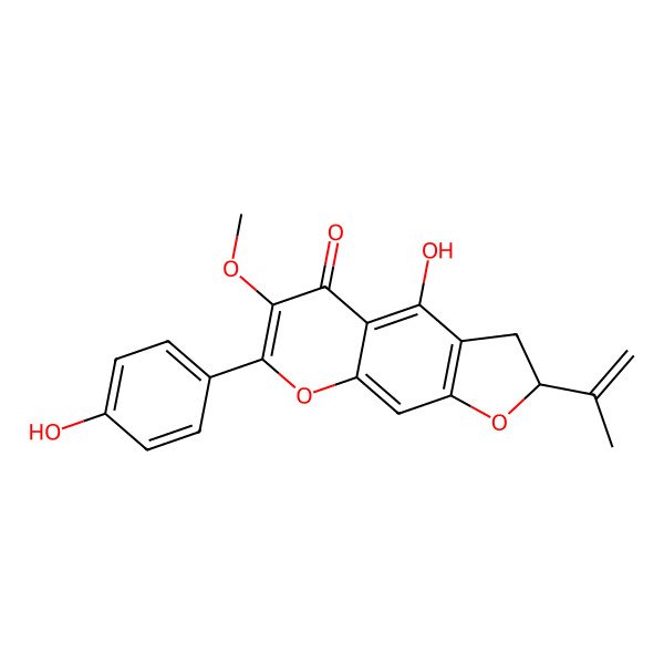 2D Structure of Vellokaempferol 3-methyl ether