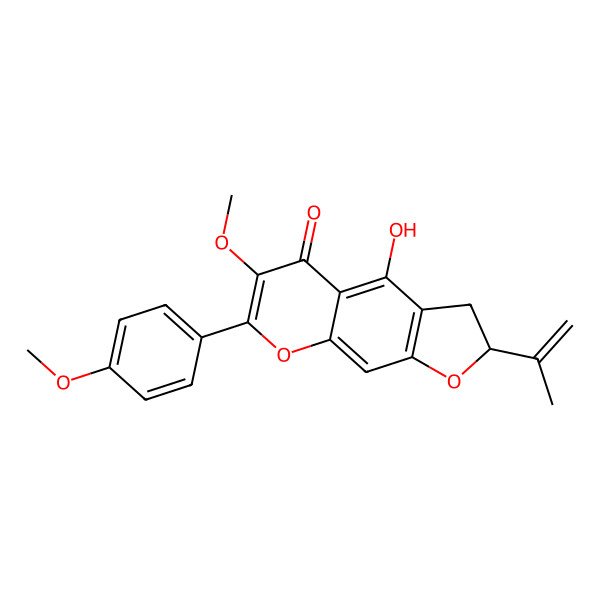 2D Structure of Vellokaempferol 3,4'-dimethyl ether
