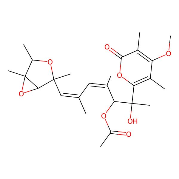 2D Structure of Verrucosidinol acetate