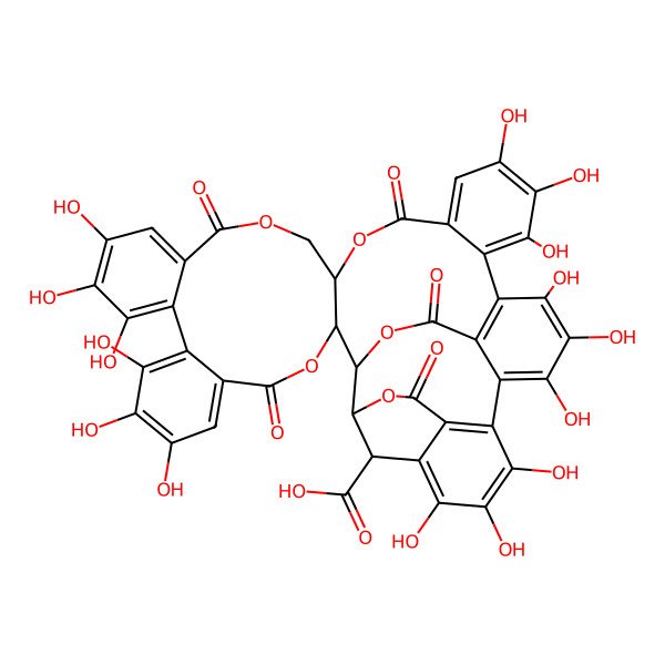 2D Structure of Vescalagincarboxylic acid