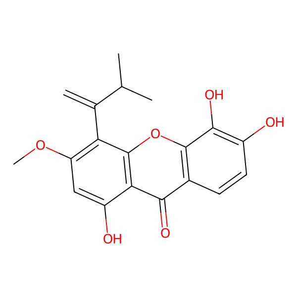 2D Structure of Vieillardixanthone
