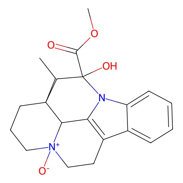 2D Structure of Vincamine N-oxide