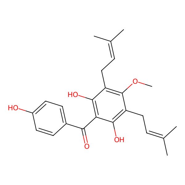 2D Structure of Vismiaphenone D 2D Structure of Vismiaphenone D