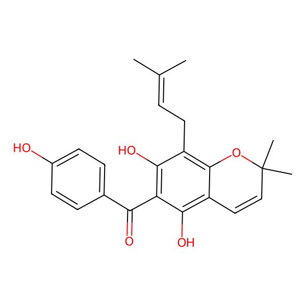 2D Structure of Vismiaphenone E 2D Structure of Vismiaphenone E