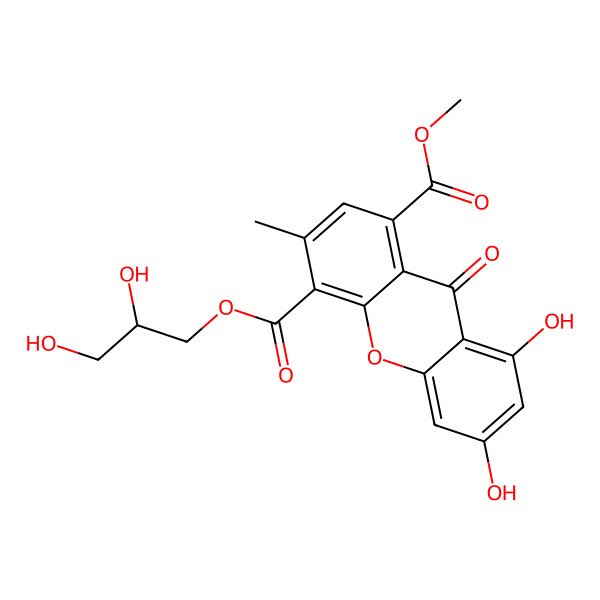 2D Structure of Wentixanthone A