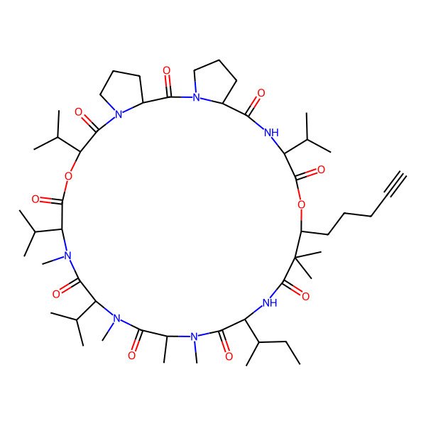 2D Structure of Wewakpeptin A