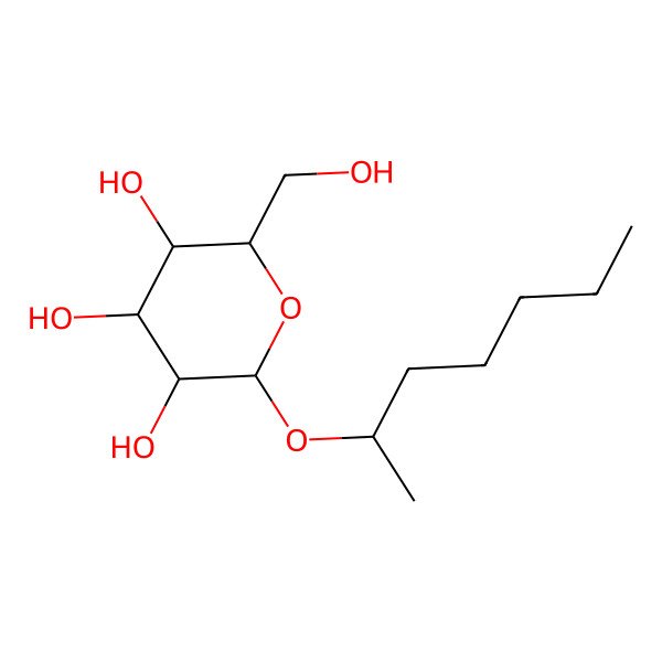 2D Structure of (x)-2-Heptanol glucoside 2D Structure of (x)-2-Heptanol glucoside