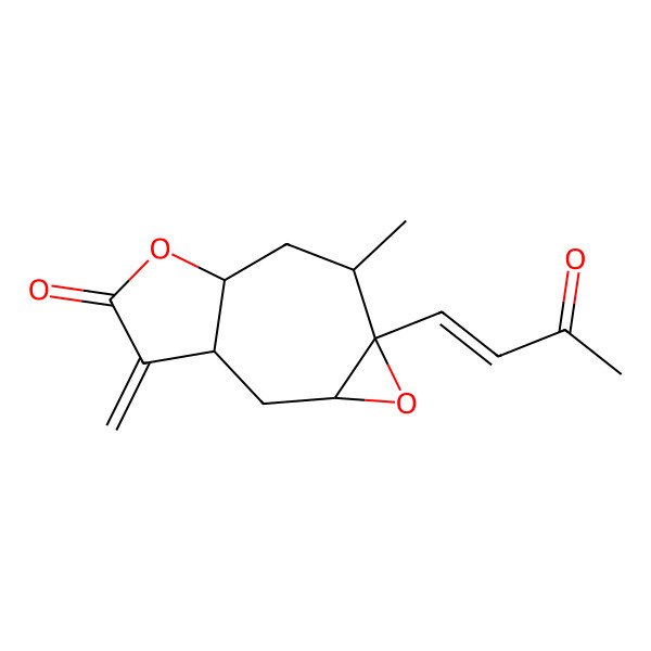 2D Structure of Xanthatin-1,5alpha-epoxide (5) 2D Structure of Xanthatin-1,5alpha-epoxide (5)