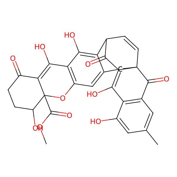 2D Structure of Xanthoquinodin-A1; Xanthoquinodin-C
