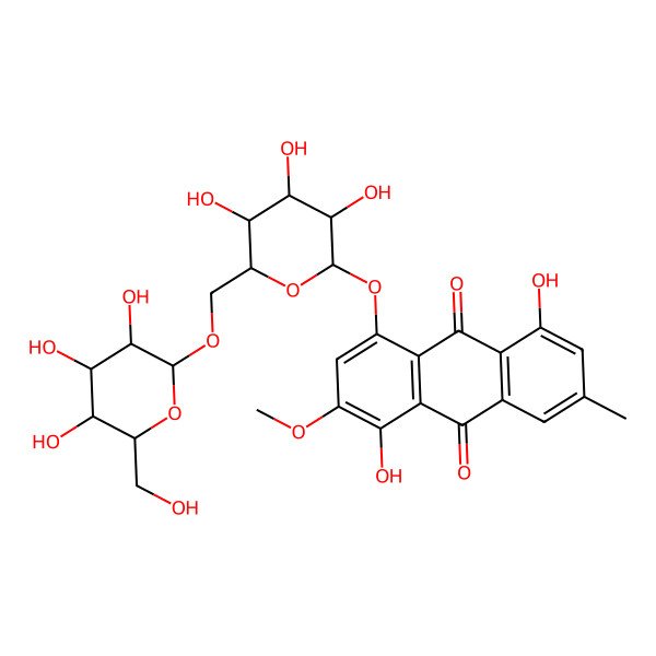 2D Structure of Xanthorin 8-O-beta-D-gentiobioside