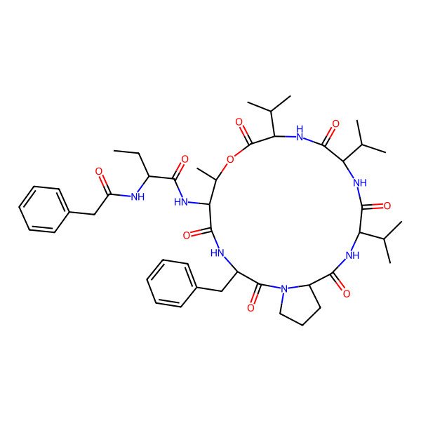 2D Structure of Xentrivalpeptide H