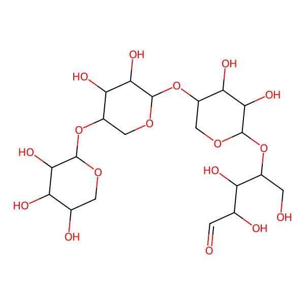 2D Structure of Xyl(b1-4)Xyl(b1-4)Xyl(b1-4)aldehydo-Ara 2D Structure of Xyl(b1-4)Xyl(b1-4)Xyl(b1-4)aldehydo-Ara