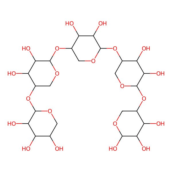 2D Structure of Xyl(b1-4)Xyl(b1-4)Xyl(b1-4)Xyl(b1-4)b-Xyl