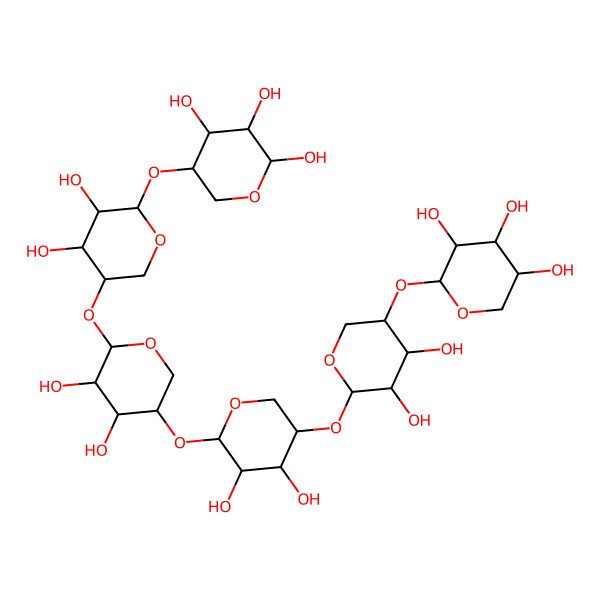 2D Structure of Xyl(b1-4)Xyl(b1-4)Xyl(b1-4)Xyl(b1-4)Xyl(b1-4)b-Xyl