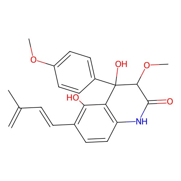 2D Structure of Yaequinolone E