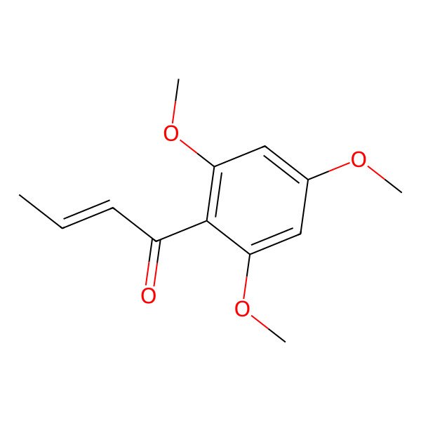 2D Structure of (Z)-1-(2,4,6-trimethoxyphenyl)but-2-en-1-one