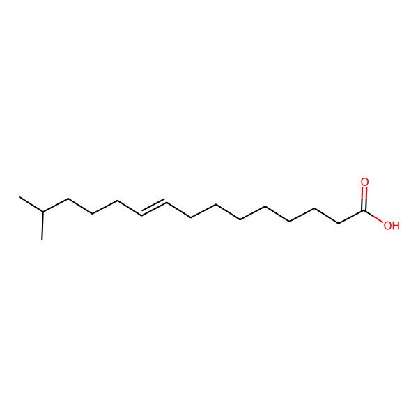 2D Structure of (z)-14-Methyl-9-pentadecenoic acid