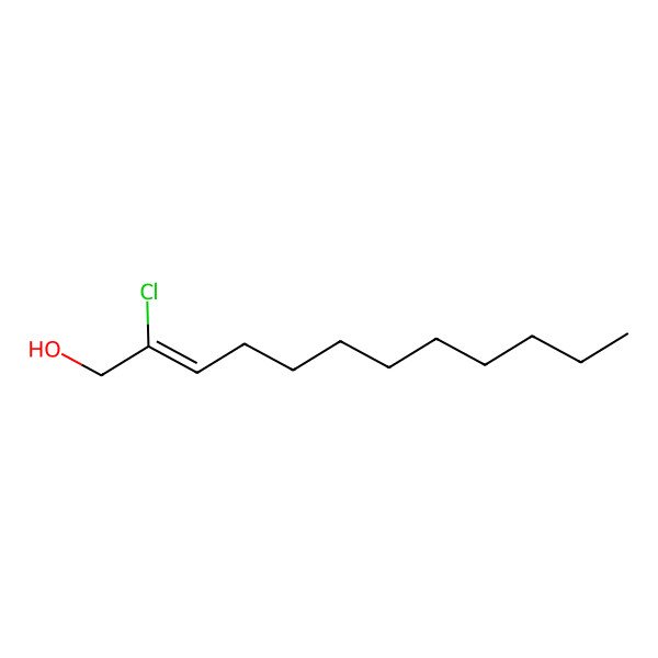 2D Structure of (Z)-2-chlorododec-2-en-1-ol