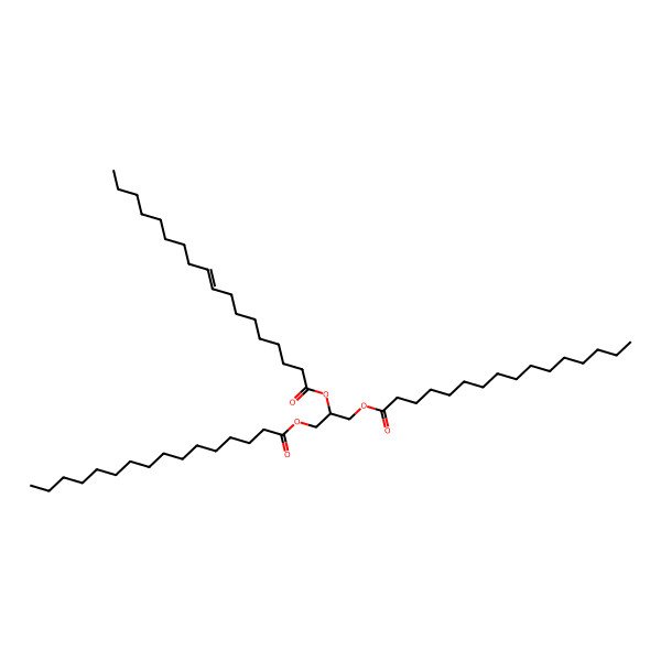 2D Structure of (Z)-2-(Oleoyloxy)propane-1,3-diyl dipalmitate 2D Structure of (Z)-2-(Oleoyloxy)propane-1,3-diyl dipalmitate