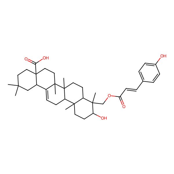 2D Structure of (Z)-23-Coumaroylhederagenin