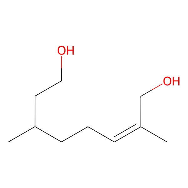 2D Structure of (Z)-2,6-dimethyloct-2-ene-1,8-diol 2D Structure of (Z)-2,6-dimethyloct-2-ene-1,8-diol