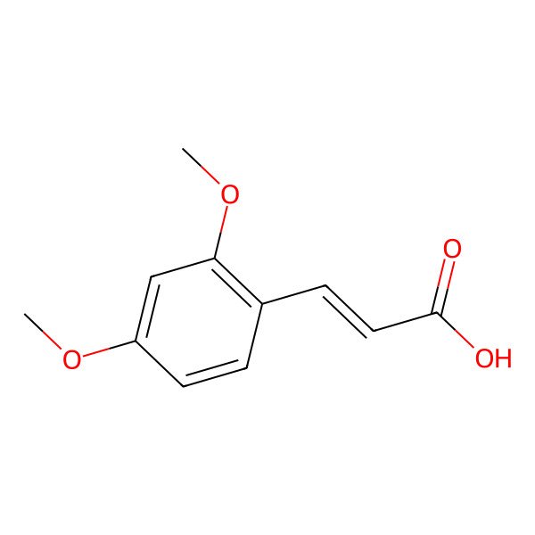 2D Structure of (Z)-3-(2,4-dimethoxyphenyl)prop-2-enoic acid