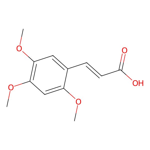 2D Structure of (Z)-3-(2,4,5-trimethoxyphenyl)prop-2-enoic acid