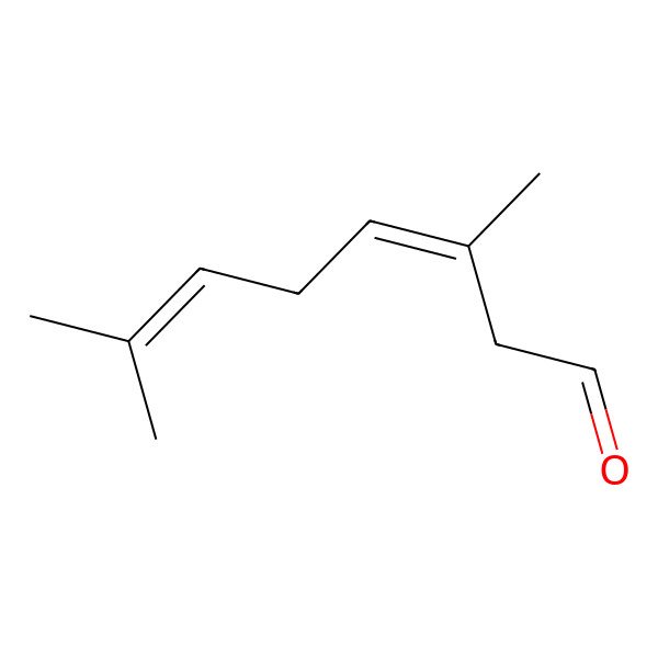 2D Structure of (Z)-3,7-dimethylocta-3,6-dienal