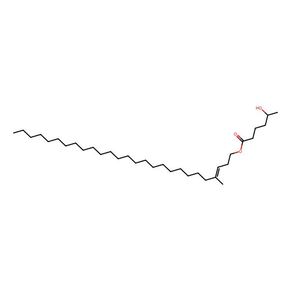 2D Structure of [(Z)-4-methylheptacos-3-enyl] (5S)-5-hydroxyhexanoate