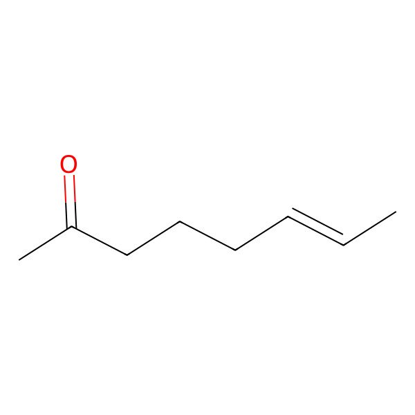 2D Structure of (Z)-6-Octen-2-one