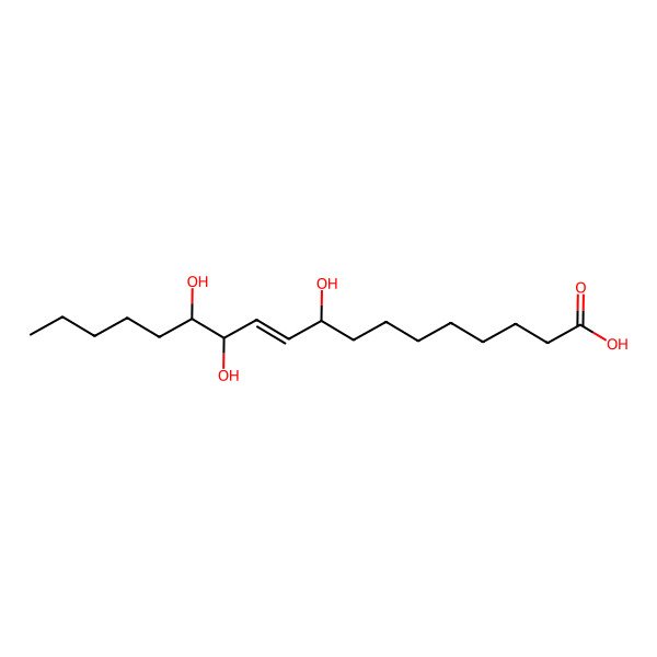 2D Structure of (Z)-9,12,13-trihydroxyoctadec-10-enoic acid