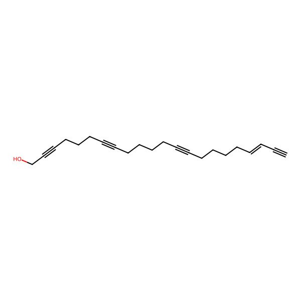 2D Structure of (Z)-docos-19-en-2,7,13,21-tetrayn-1-ol