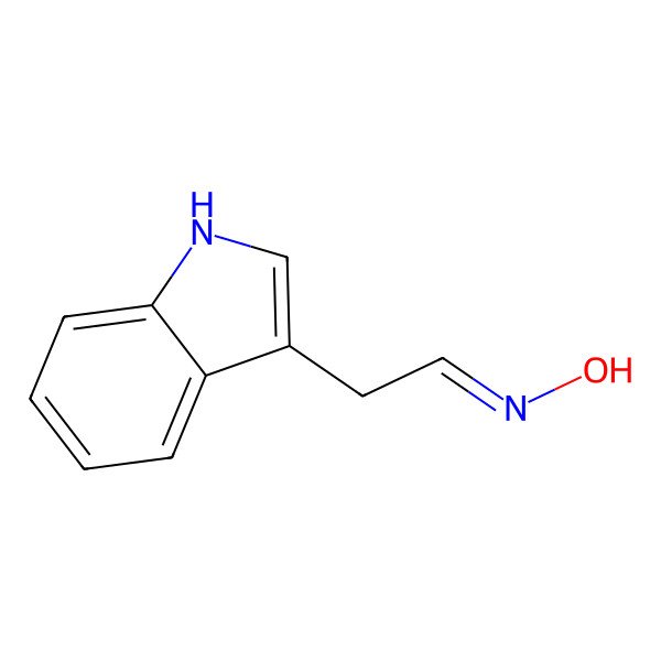 2D Structure of (Z)-indol-3-ylacetaldoxime