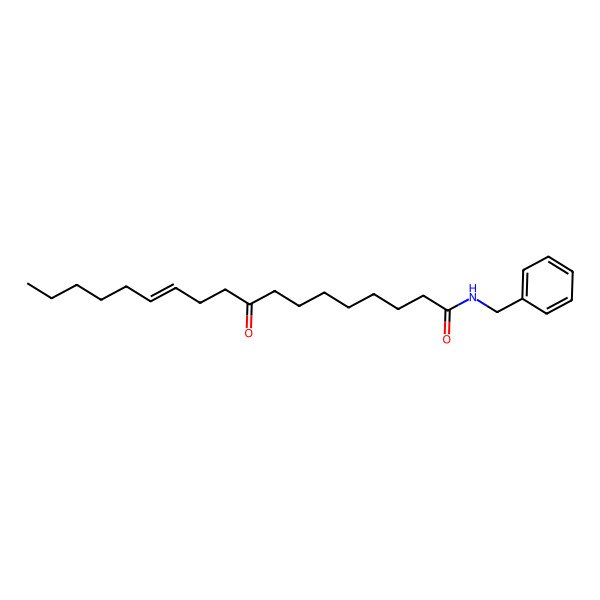 2D Structure of (Z)-N-benzyl-9-oxooctadec-12-enamide 2D Structure of (Z)-N-benzyl-9-oxooctadec-12-enamide