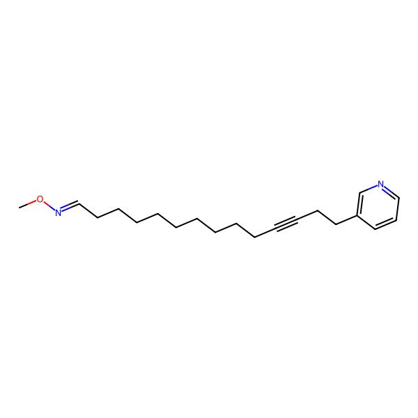 2D Structure of (Z)-N-methoxy-14-pyridin-3-yltetradec-11-yn-1-imine
