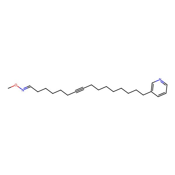 2D Structure of (Z)-N-methoxy-16-pyridin-3-ylhexadec-7-yn-1-imine
