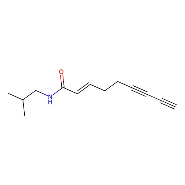 2D Structure of (z)-Non-2-en-6,8-diynoic acid isobutylamide 2D Structure of (z)-Non-2-en-6,8-diynoic acid isobutylamide