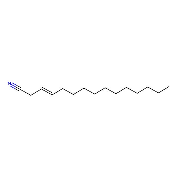 2D Structure of (Z)-pentadec-3-enenitrile
