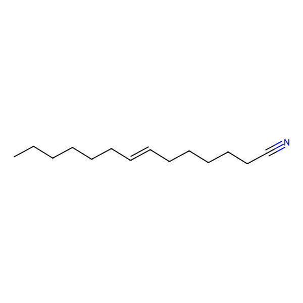 2D Structure of (Z)-tetradec-7-enenitrile