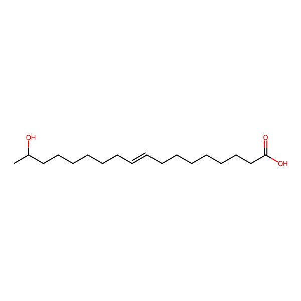 2D Structure of (Z,17S)-17-hydroxyoctadec-9-enoic acid